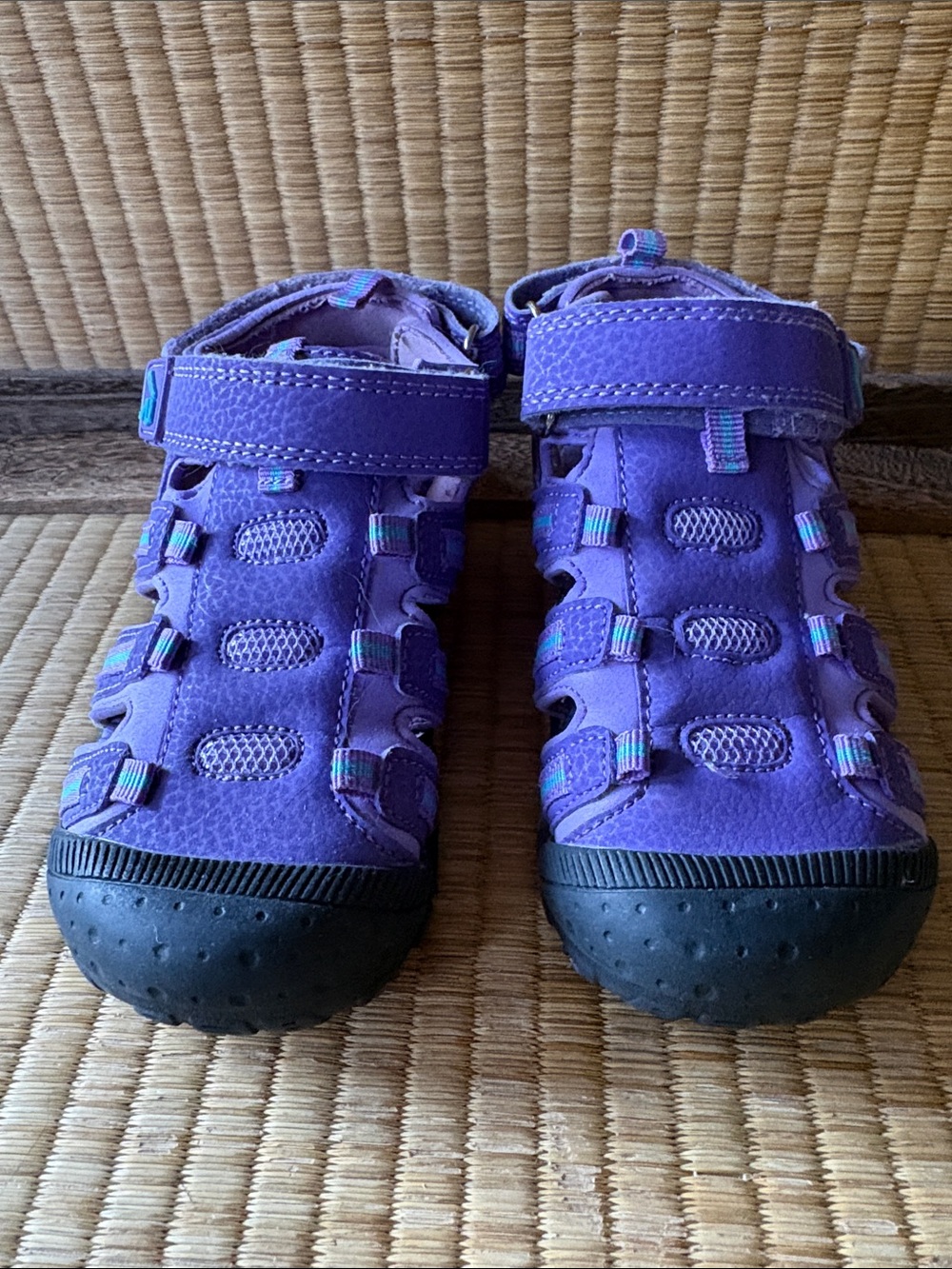 ⭐️ 5/$15 GIRLS: RUSSELL- Purple Closed-Toe Sandals: Size 10T - Picture 2 of 7